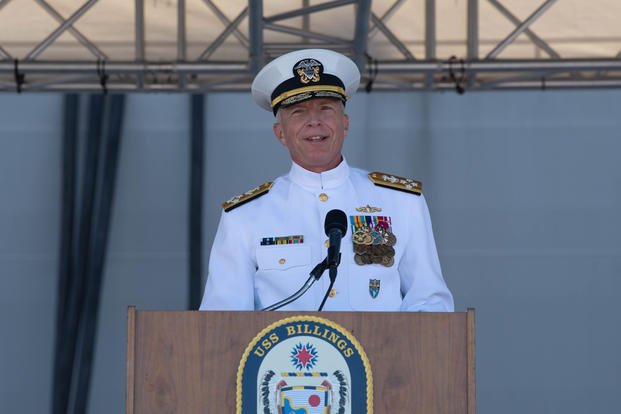 Adm. Craig S. Faller, Commander, U.S. Southern Command, speaks