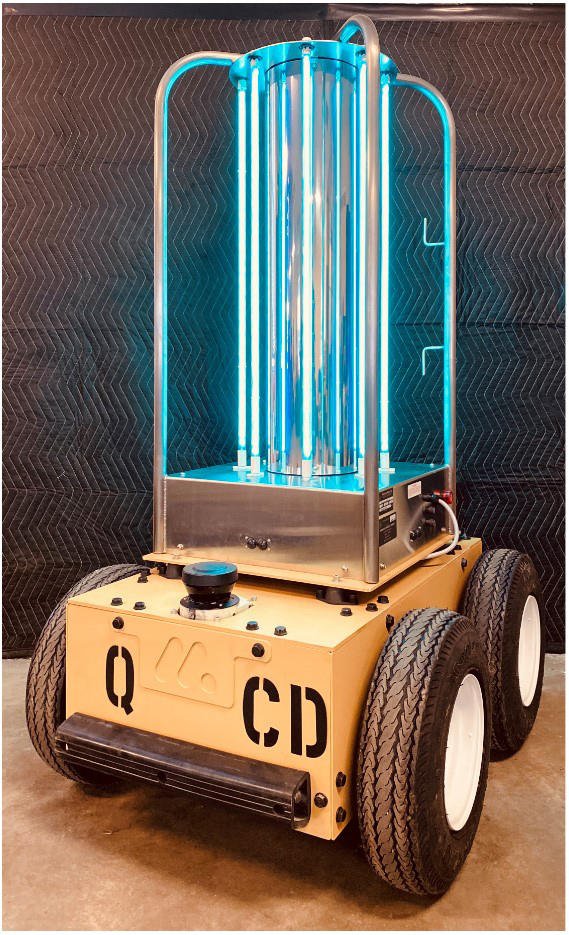 Marathon Targets is retrofitting its robots to carry UV disinfecting panels