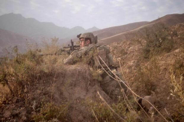 Sgt. Maj. Payne in Northern Afghanistan in 2014.