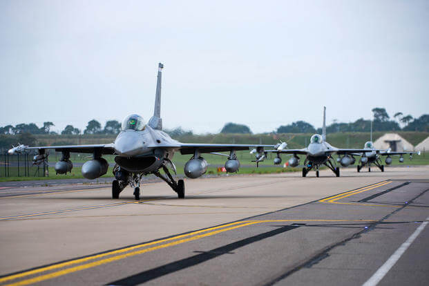 U.S. Air Force F-16 Fighting Falcons Lakenheath, England