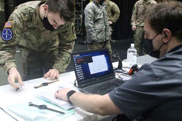 Cadet registers to receive a Samsung Galaxy Watch 3.