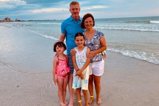 Military family enjoys vacation time