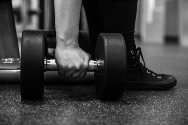 Workouts with dumbbells
