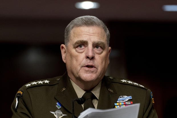 Chairman of the Joint Chiefs of Staff Gen. Mark Milley speaks