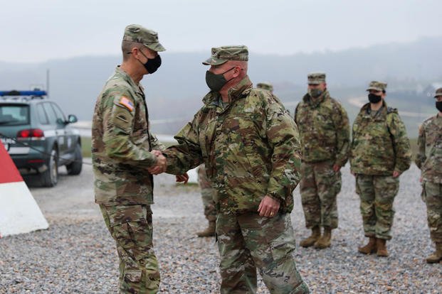 The chief of the National Guard Bureau visits Kosovo.
