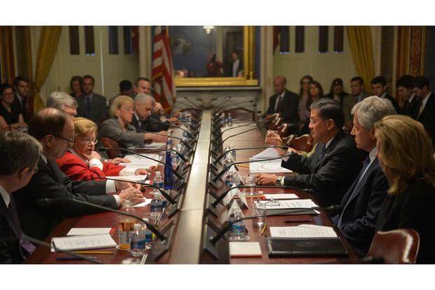 Congressional round-table discussion about the VA claims backlog