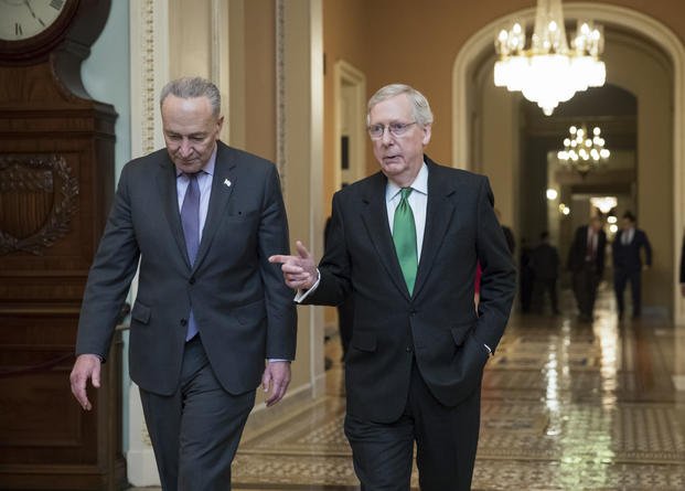 Senate Majority Leader Mitch McConnell, R-Ky., and Senate Minority Leader Chuck Schumer, D-N.Y.