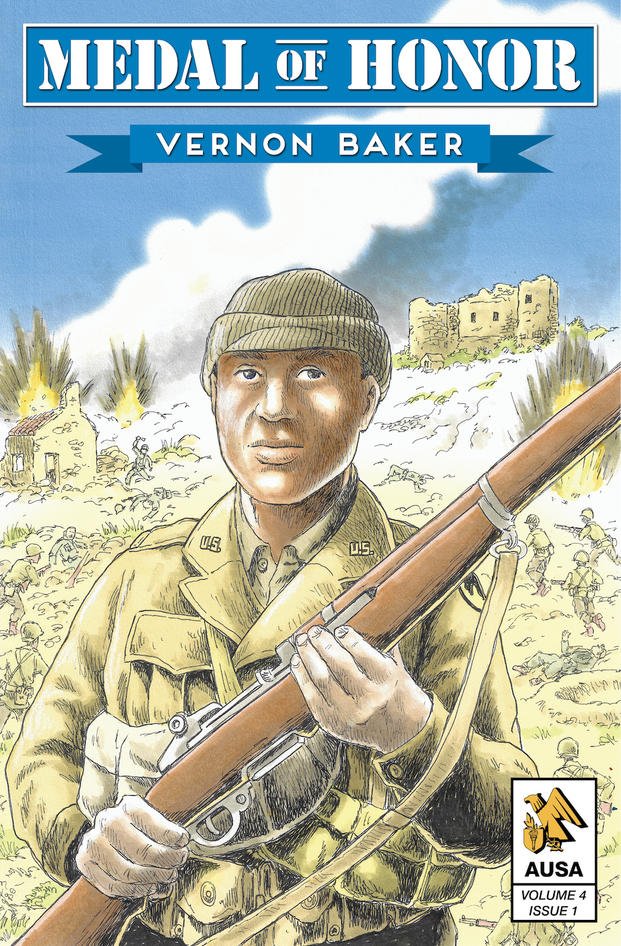 Cover of AUSA graphic novel "Medal of Honor: Vernon Baker."