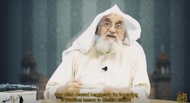 Al-Qaida leader Ayman al-Zawahri speaking.