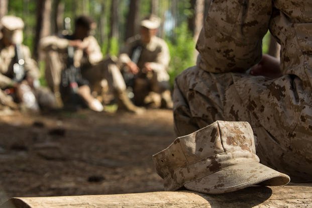 recruits during the Crucible at Parris Island, S.C.