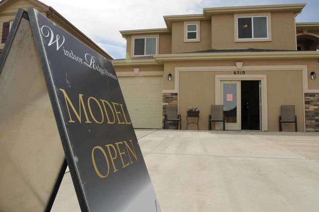 An open house on a model home in their a community at Lorson Ranch, Colorado Springs, Colo., March 7, 2013. (U.S. Army photo by Sgt. Eric Glassey)