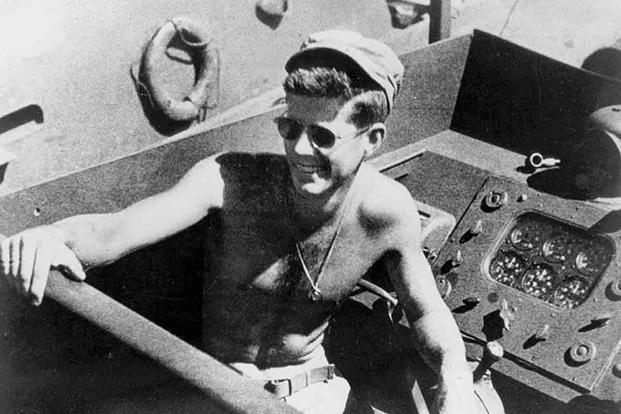 JFK's daughter, grandson recreate heroic World War II swim