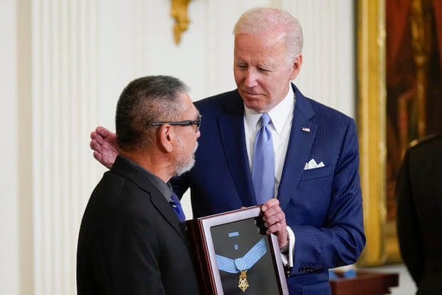 Medal of Honor to Staff Sgt. Edward Kaneshiro.