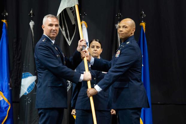 activation ceremony for Space Operations Command'sNational Space Intelligence Center (NSIC) at the Nutter Center, Dayton, Ohio, June 24, 2022. (U.S. Space Force photo by SrA Jack Gardner)