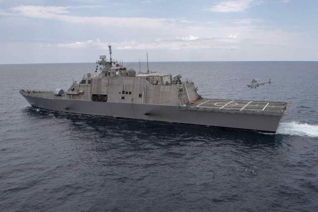 Freedom-class littoral combat ship USS Milwaukee. 