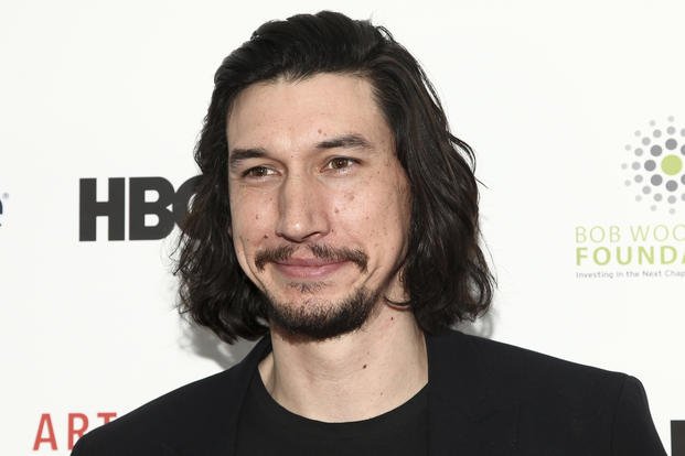 Adam Driver attends an Arts in the Armed Forces benefit performance of ‘Tape’ at Studio 54 in New York. 