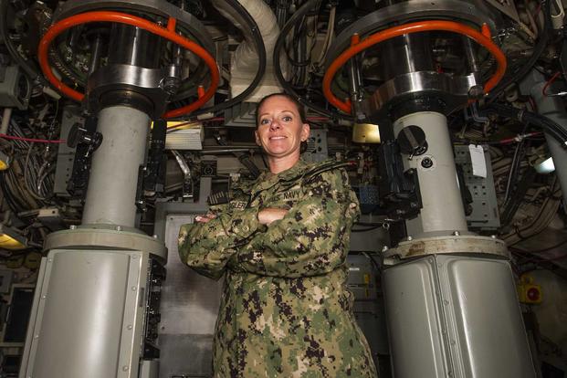U.S. Navy Master Chief Information Systems Technician Angela Koogler.