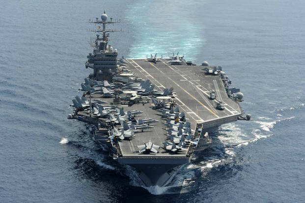 USS Abraham Lincoln transits the Indian Ocean.
