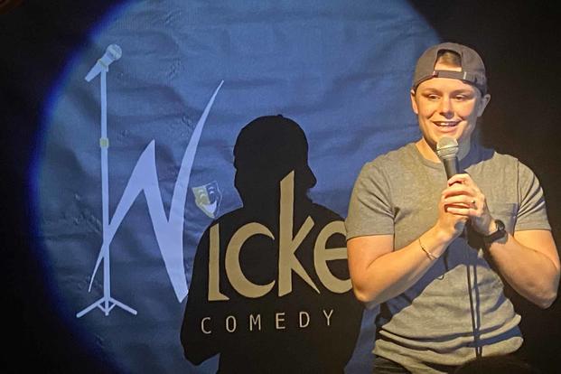 Marine veteran and Wicked comedy co-founder, Payton Warner.