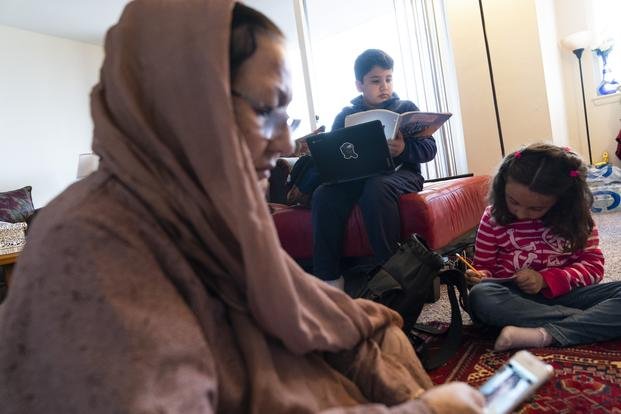 Afghan refugees in immigration limbo.