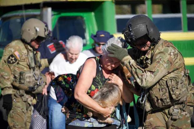 Florida Army National Guard soldiers assist residents after Hurriacan Ian