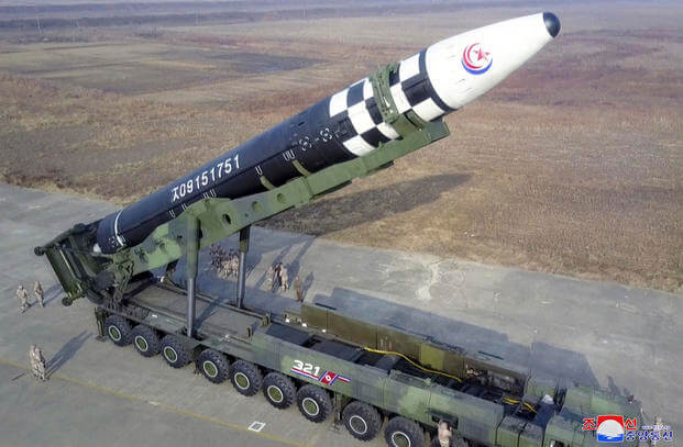 North Korea Hwasong-17 intercontinental ballistic missile
