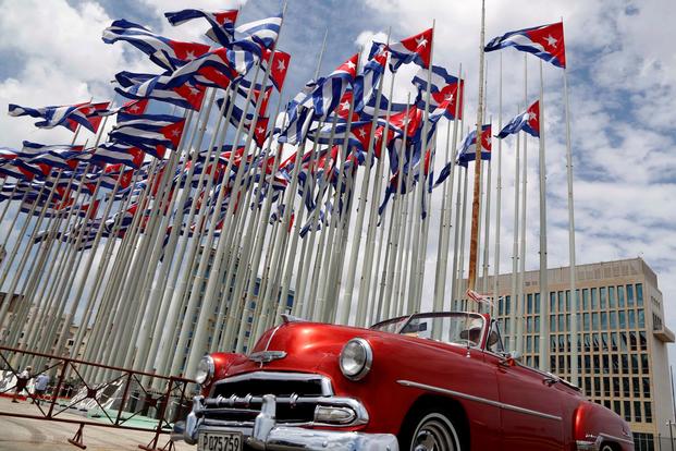 The United States embassy in Cuba.