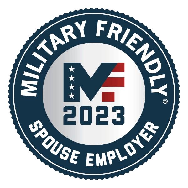 Military-Friendly 2023 Spouse Employer badge
