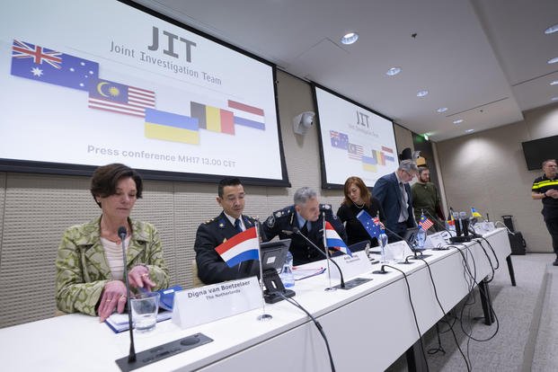 Joint Investigation Team (JIT) news conference in The Hague, Netherlands