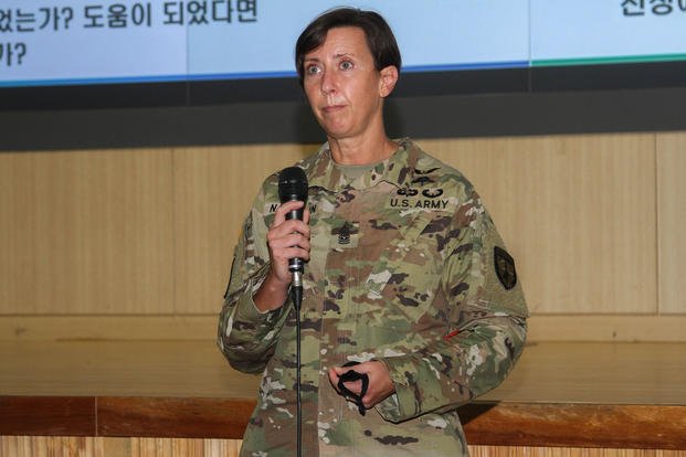 Command Sgt. Maj. JoAnn Naumann, Special Operations Command Korea Senior Enlisted Advisor