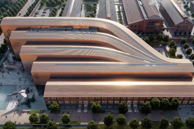 Proposed National Museum of the U.S. Navy from Bjarke Ingels Group.