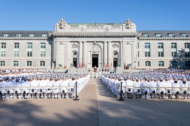 The U.S. Naval Academy welcomes the midshipman candidates, or plebes, of the Class of 2026