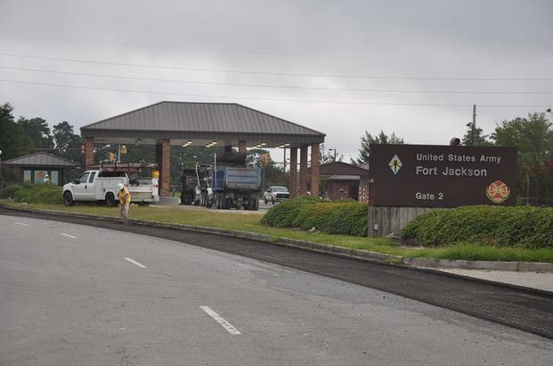 Gate 2 at Fort Jackson 