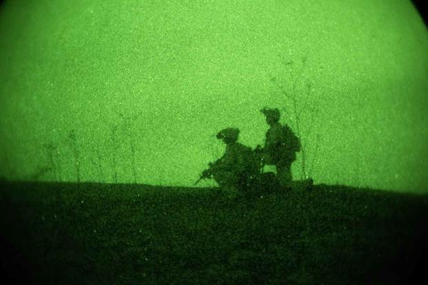 Night raid operations training at Camp Pendleton