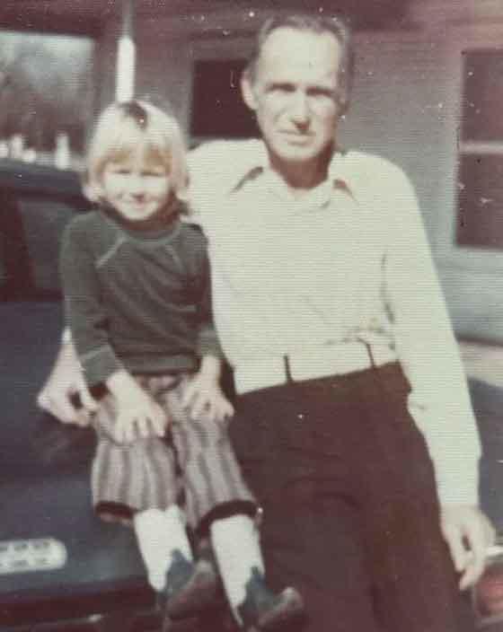 Mona McGuire and her father, Almus Bernard McGuire