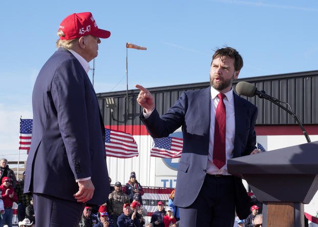 Sen. J.D. Vance and former President Donald Trump