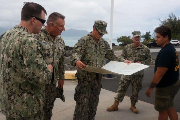 U.S. Coast Guardsmen with Port Security Unit 311