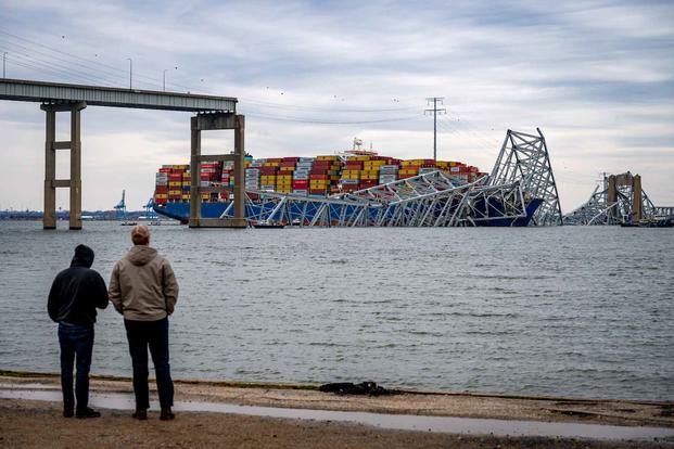 Twisted structure of the Francis Scott Key Bridge