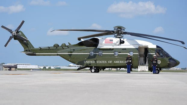 A new Marine One awaits President Joe Biden