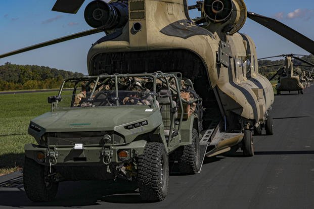 GM Defense’s Infantry Squad Vehicle is a smaller, lighter and more agile troop carrier than the proposed next-generation tactical vehicle. 