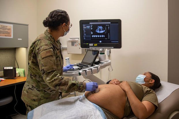 ultrasound in the Women’s Health Clinic at Wilford Hall Surgical Ambulatory Center, Joint Base San Antonio-Lackland