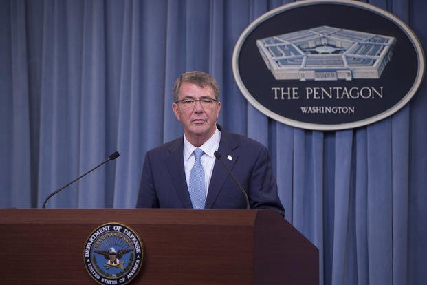 Defense Secretary Ash Carter announces a new transgender policy for the Department of Defense.