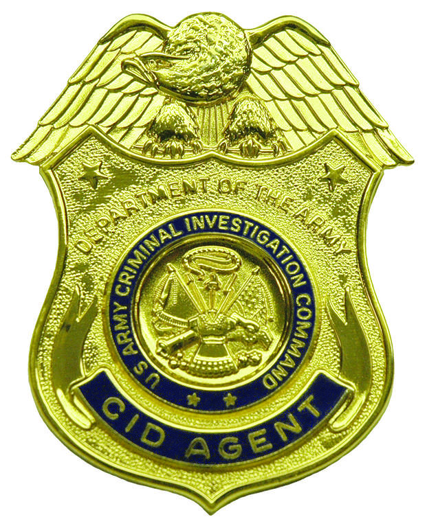 The badge worn by special agents assigned to the U.S. Army Criminal Investigation Command.