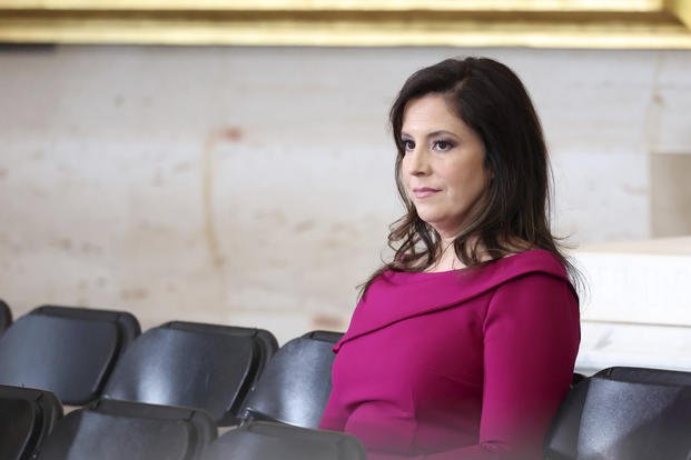 Rep. Elise Stefanik, R-N.Y., sits before the 60th Presidential Inauguration