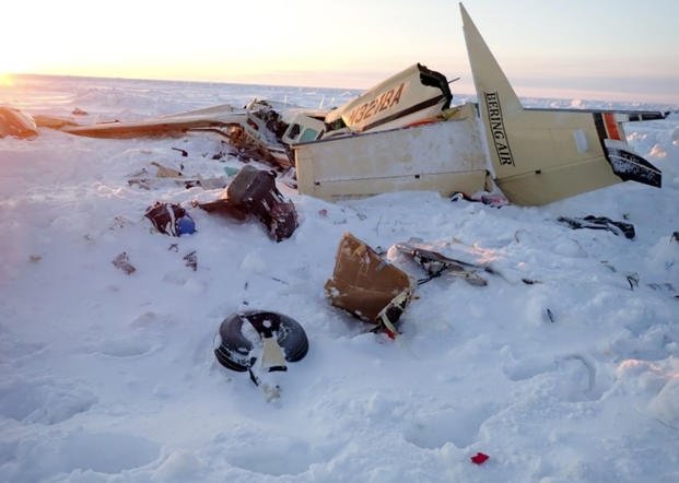 ice accumulation that was observed by investigators on the rear stabilizers of a plane