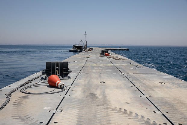 Trident Pier on the Gaza coast
