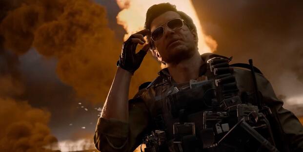 Screenshot showcasing Russel Adler in the Black Ops 6 campaign