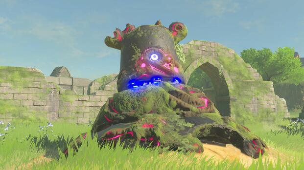 A guardian ruin in The Legend of Zelda Breath of the Wild