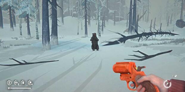 Bear rearing up before attacking in The Long Dark