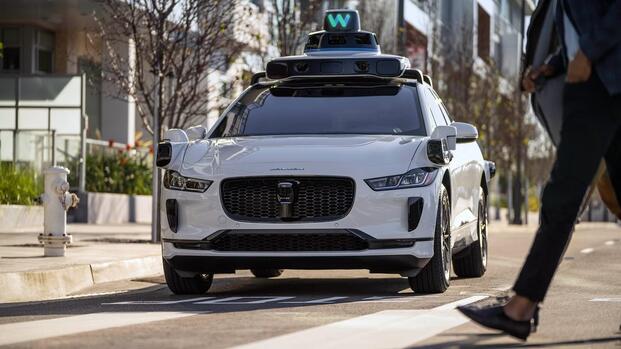 Self-driving Jaguar I-Pace from Waymo